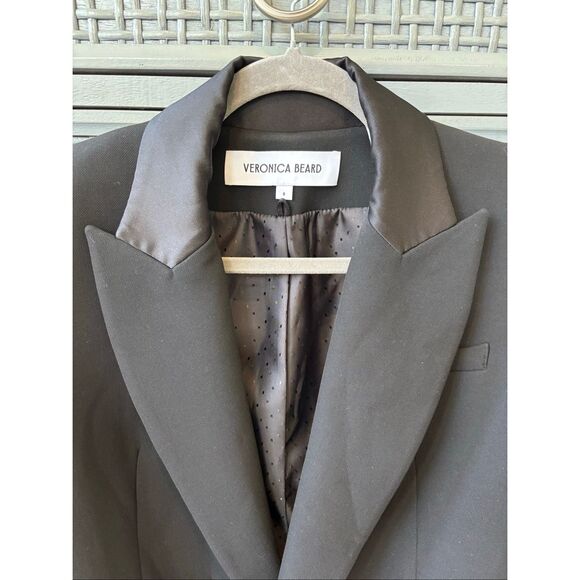 NWOT VERONICA BEARD Rickie Black Dickey Jacket, Sz 8, $795 - Picture 5 of 14